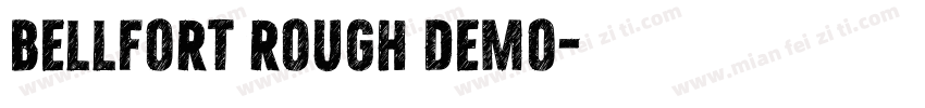 bellfort rough demo字体转换